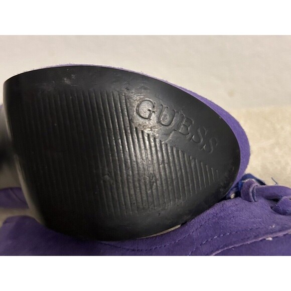 GUESS Women's 5M Purple Suede High Heels - Picture 13 of 13